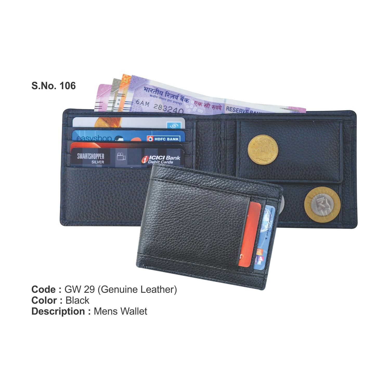 Genuine Leather Men's Wallet (GW29) - PYG Corp