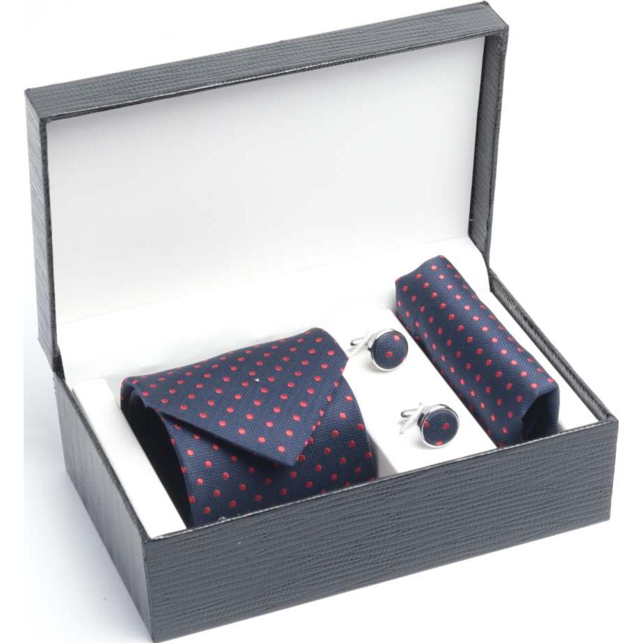 Personalized Tie Clip with Tie and Wood Box - Distinctive Goods